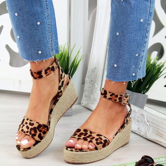 Shoes - JJKM Ladies Flat Heel Comfy Sandals, Women's Summer Open Toe Ankle Strap Sandals